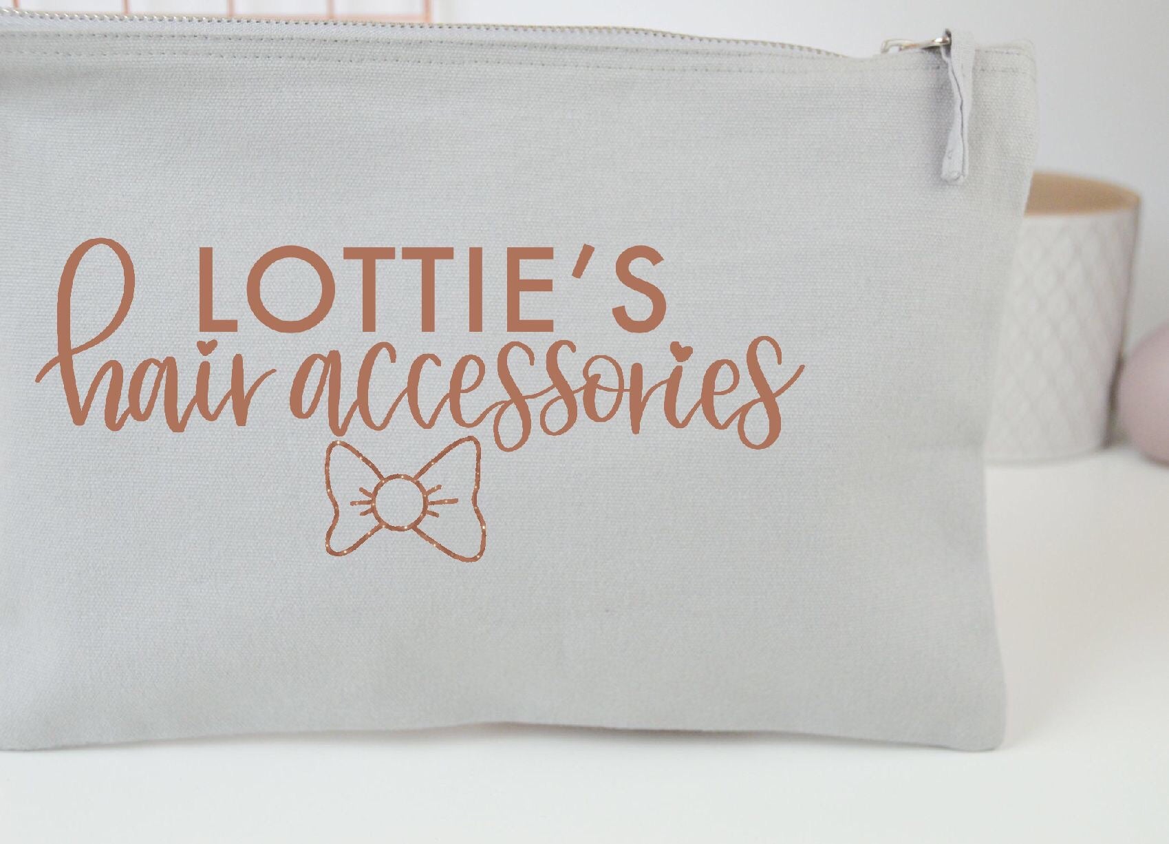 Personalised Hair Accessories Pouch - You Make My Dreams