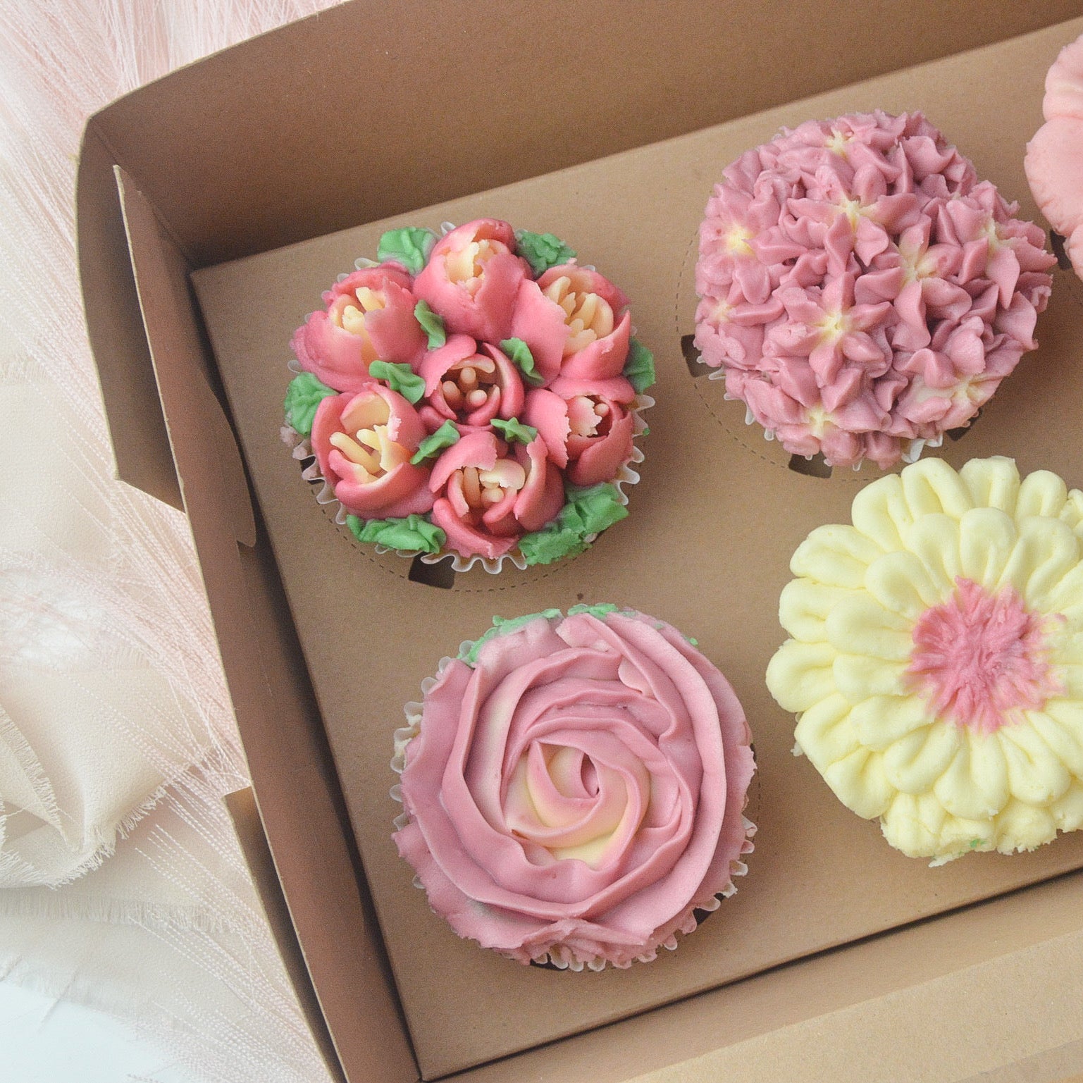 Floral Cupcake Box