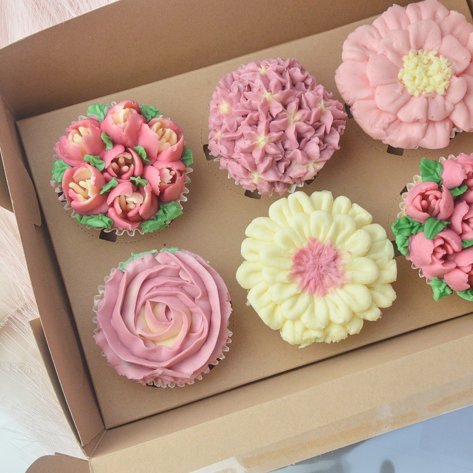 Floral Cupcake Box