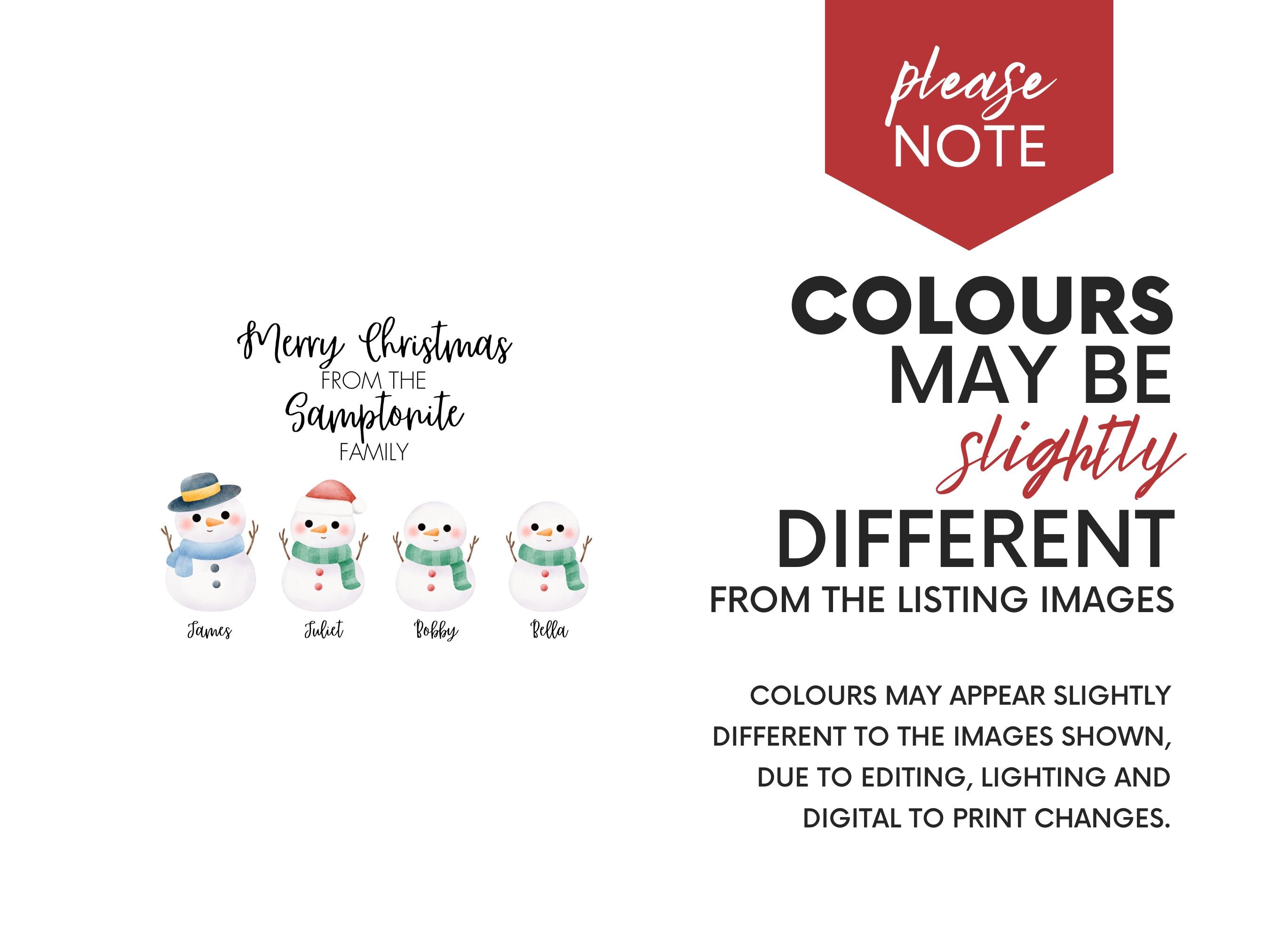 Personalised Snowman Christmas Card