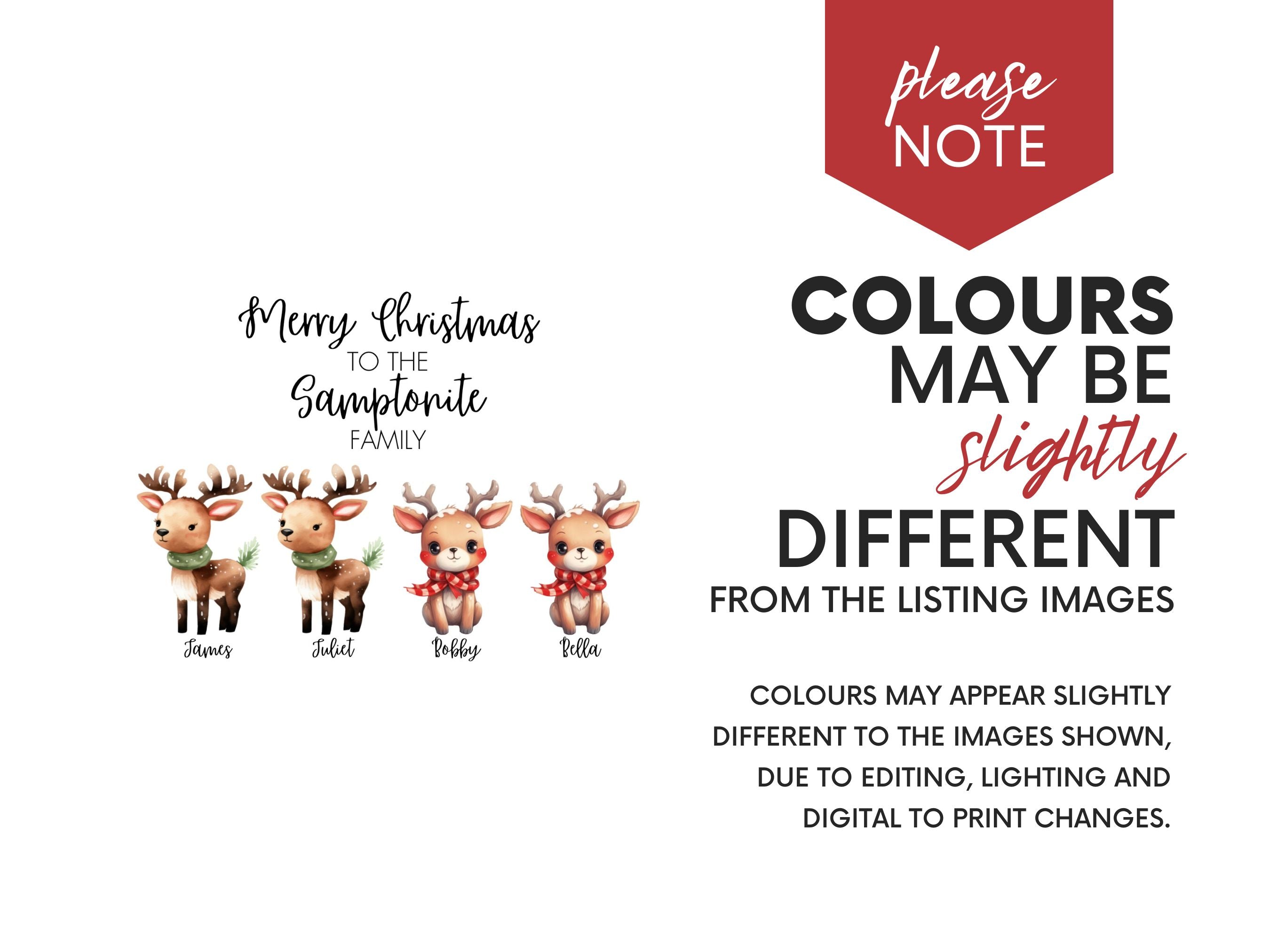 Personalised Reindeer Christmas Card