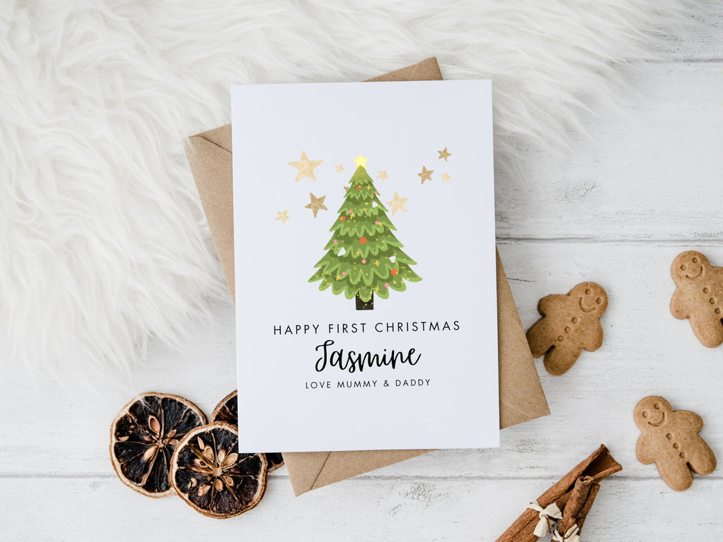 Personalised First Christmas Card