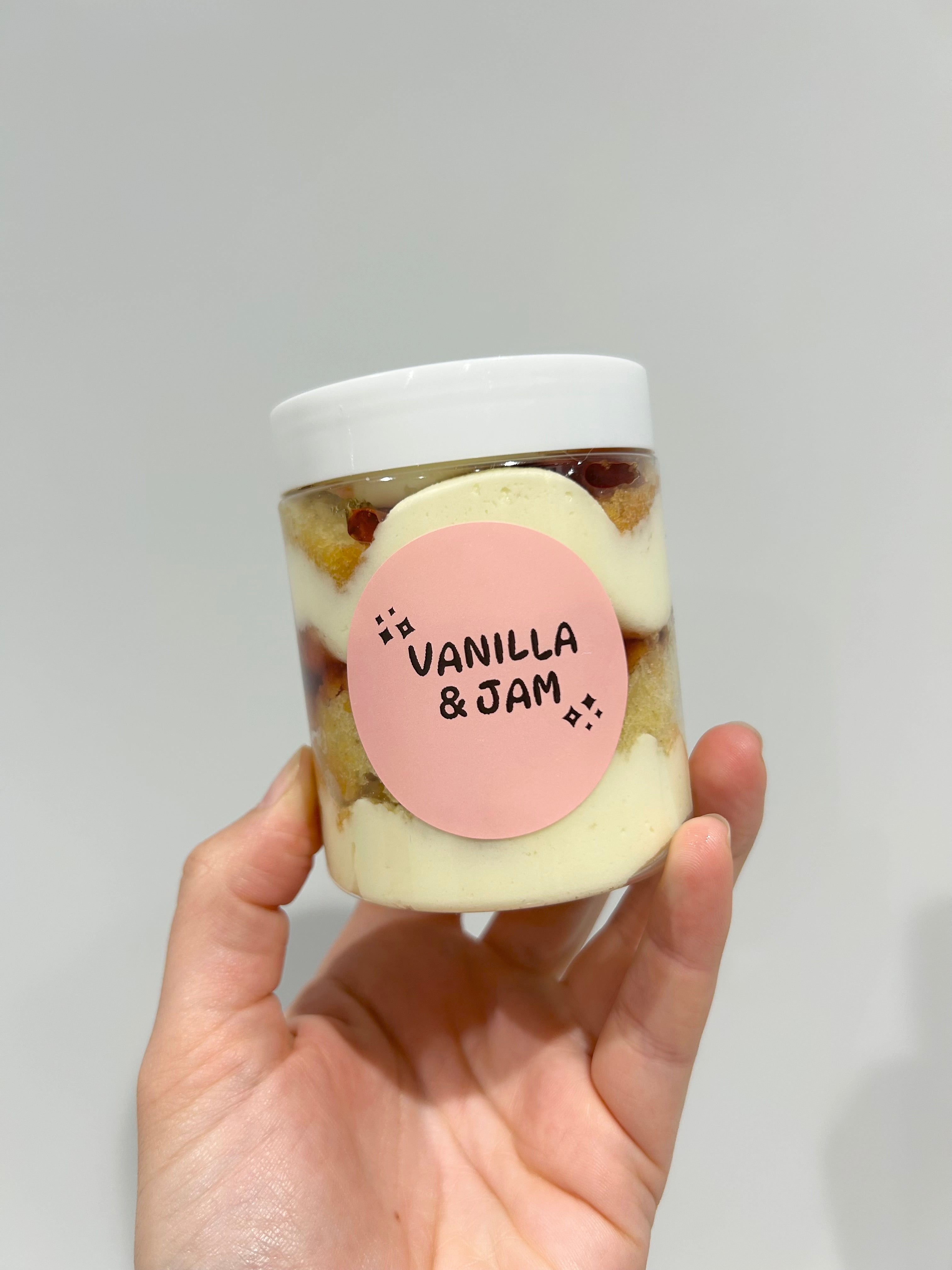 Vanilla & Jam Cake Jar - You Make My Dreams