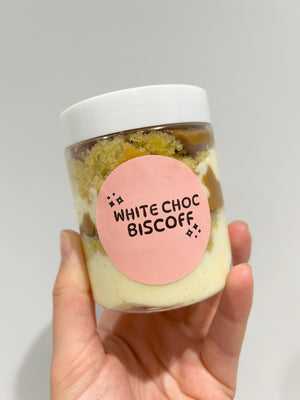White Choc Biscoff Cake Jar - You Make My Dreams