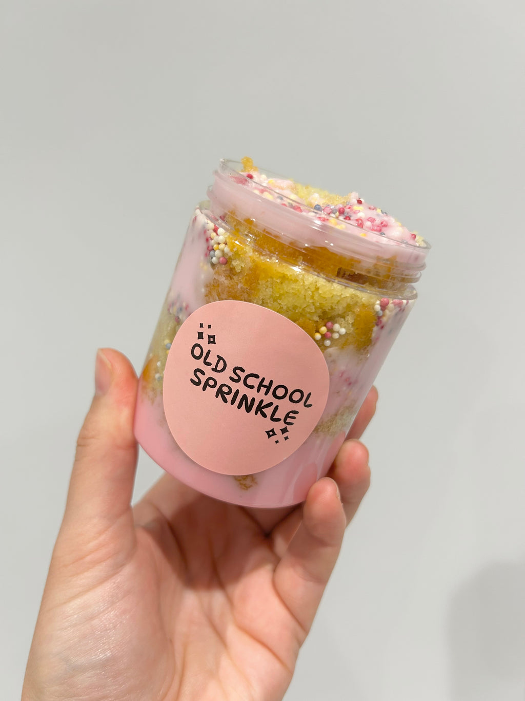 Old School Sprinkle Cake Jar