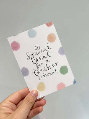 Teacher Cake Jar Gift - You Make My Dreams