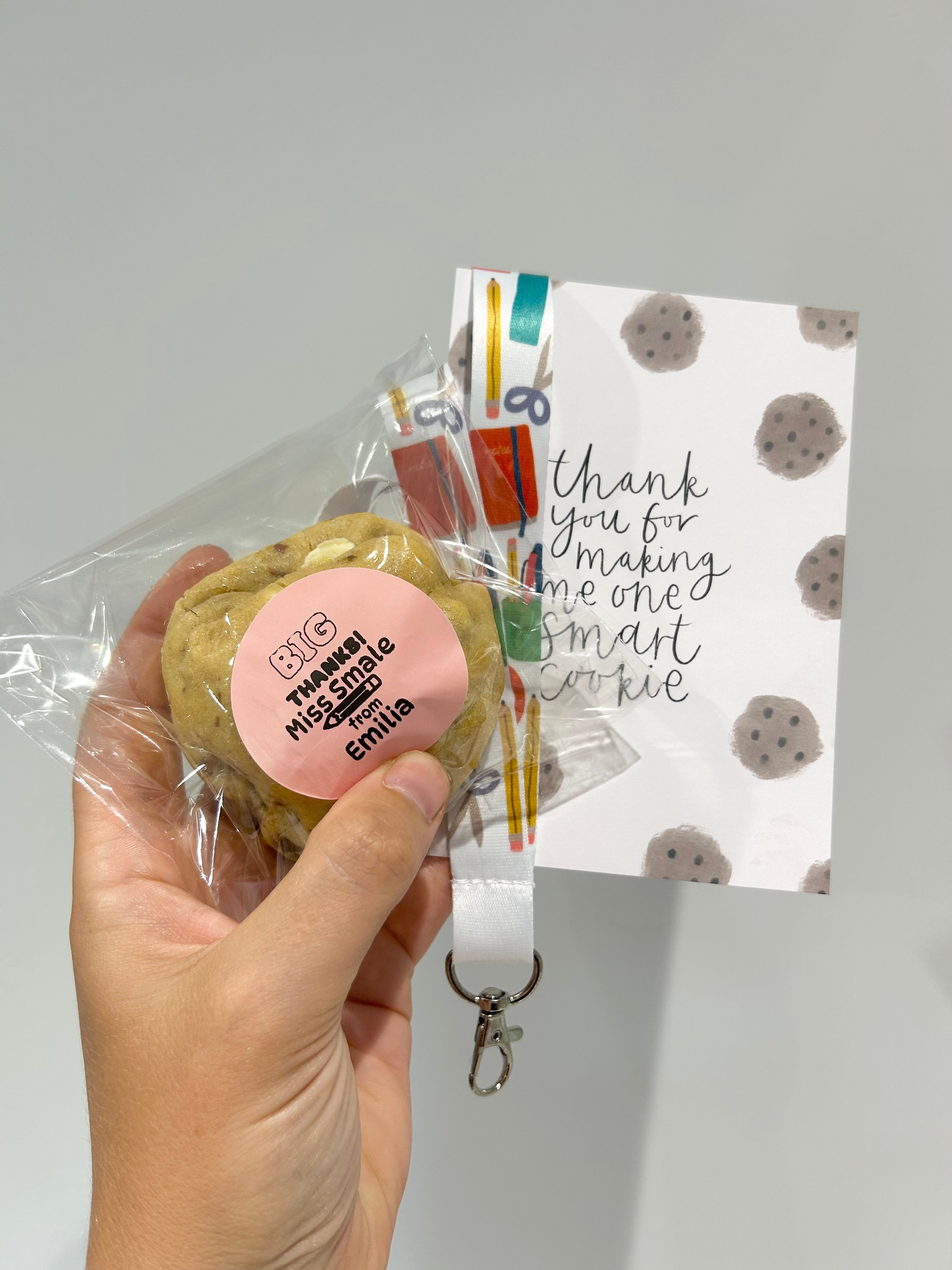 Teacher Cookie & Lanyard Gift - You Make My Dreams