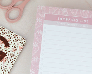 A5 Strawberry Shopping List - You Make My Dreams