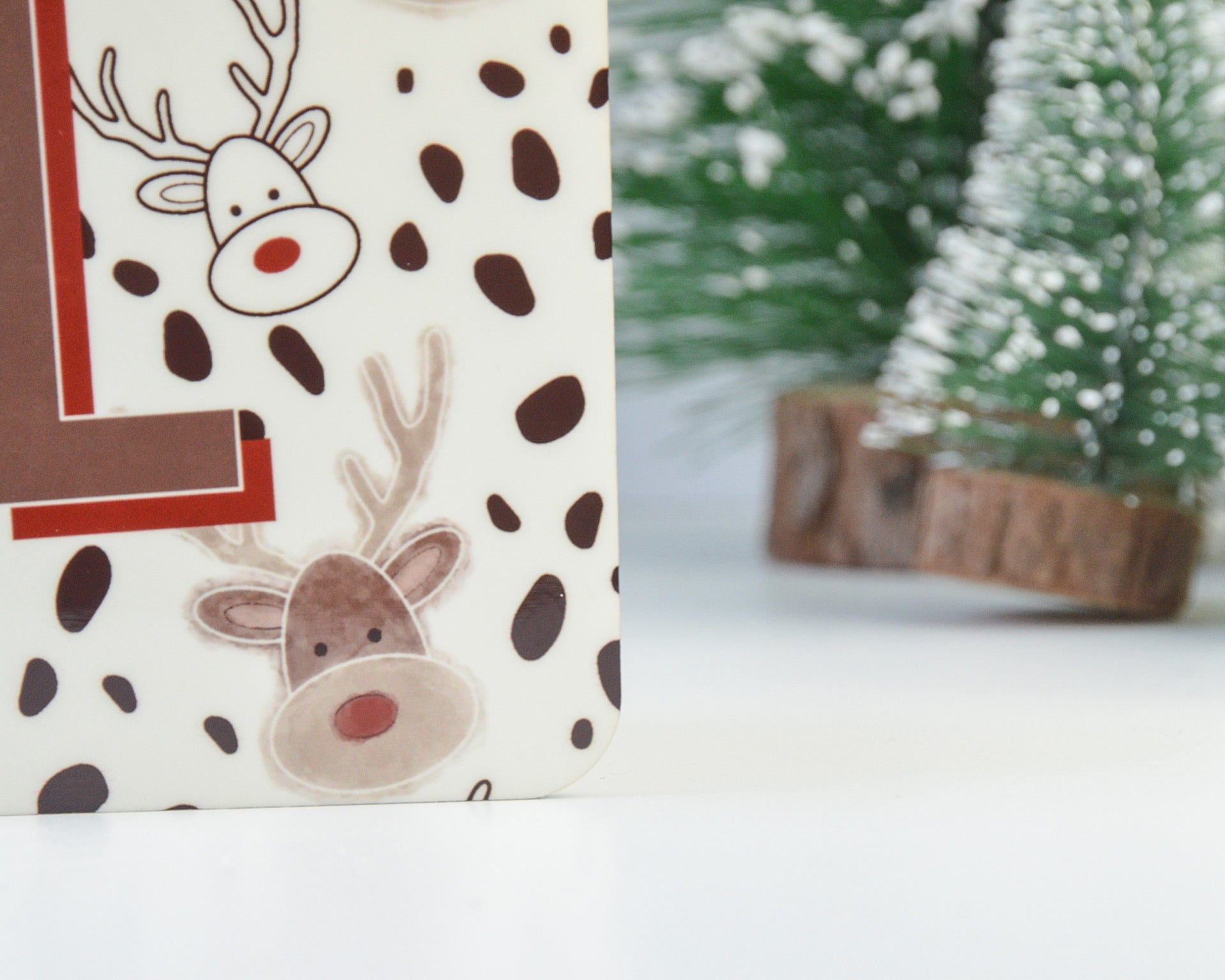 Christmas Initial Coaster - You Make My Dreams