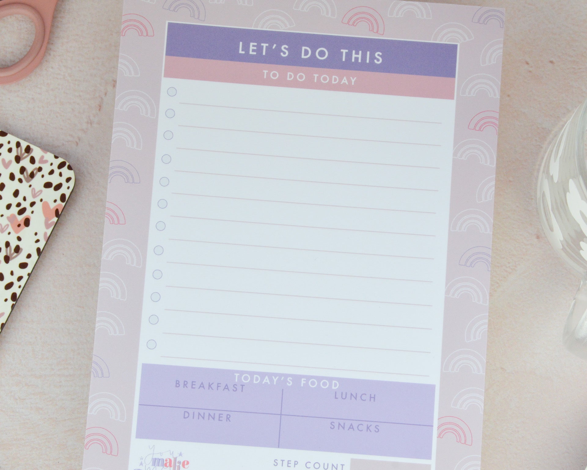 A5 Rainbow To Do List - You Make My Dreams