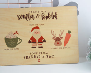 Personalised Christmas Eve Board for Santa & Rudolph - You Make My Dreams