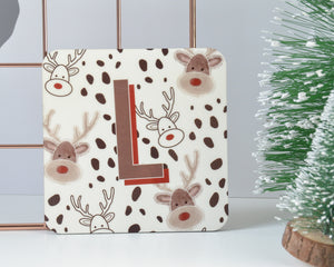 Christmas Initial Coaster - You Make My Dreams