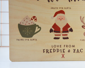 Personalised Christmas Eve Board for Santa & Rudolph - You Make My Dreams