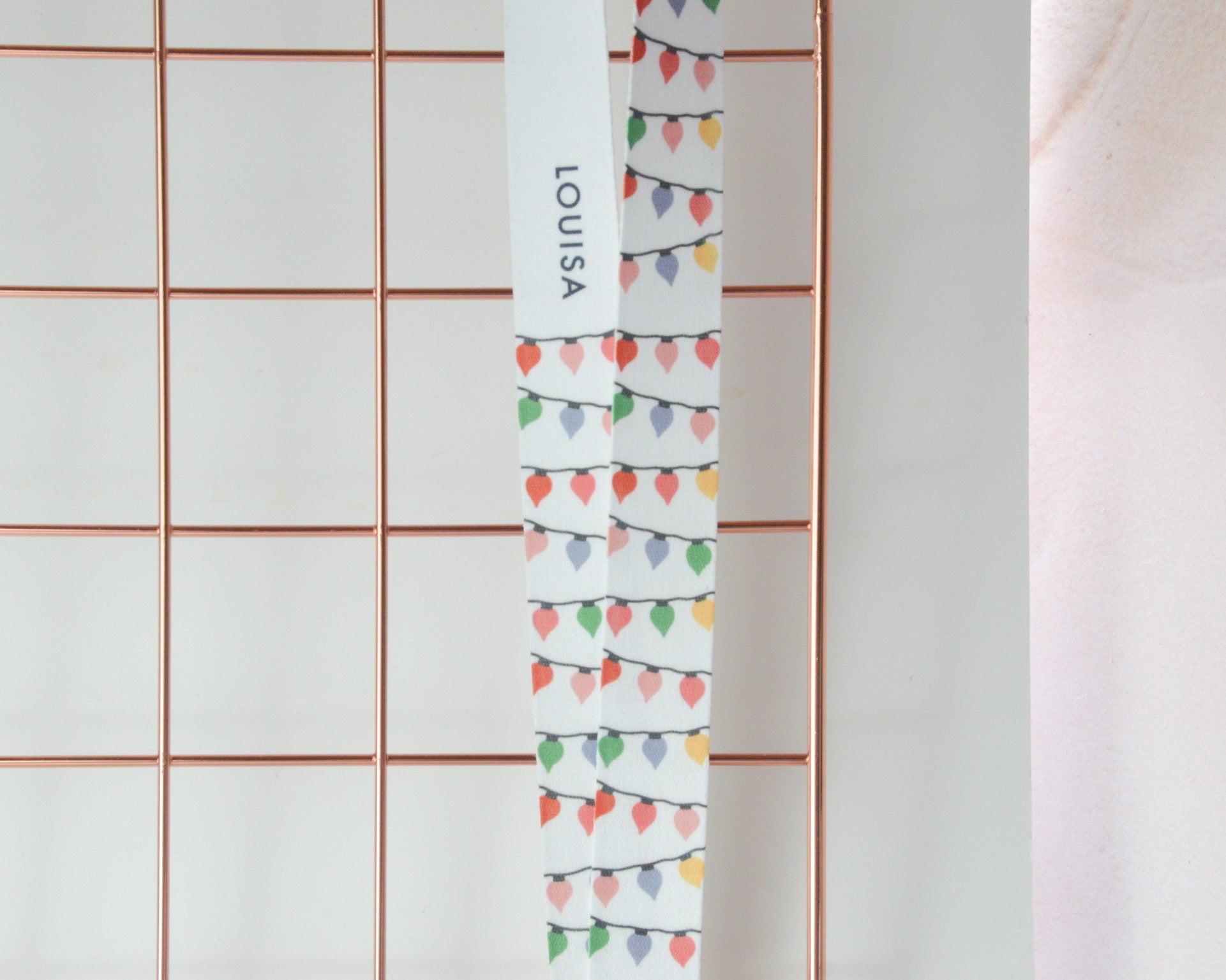 Christmas Fairy Lights Lanyard - You Make My Dreams
