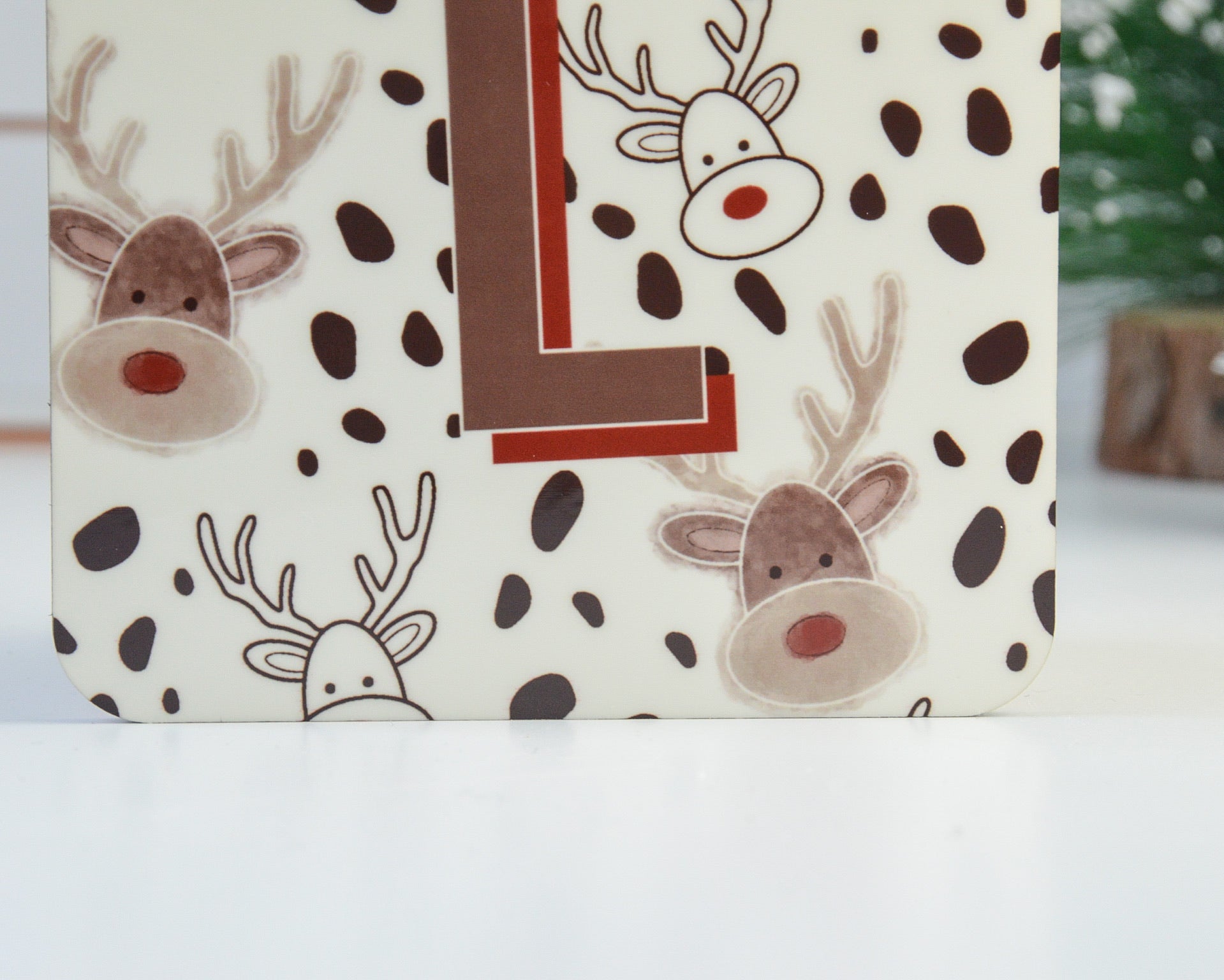 Christmas Initial Coaster - You Make My Dreams