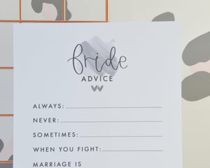 Bride Advice Cards - You Make My Dreams