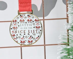 Nice List Personalised Medal - You Make My Dreams