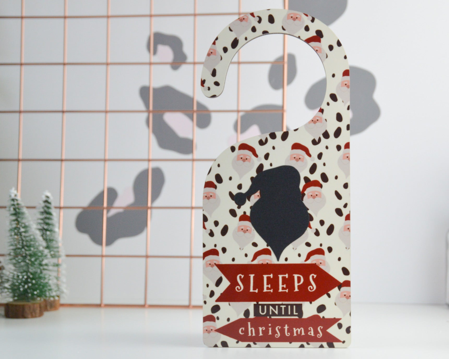 Sleeps Until Christmas Chalkboard Door Hanger - You Make My Dreams
