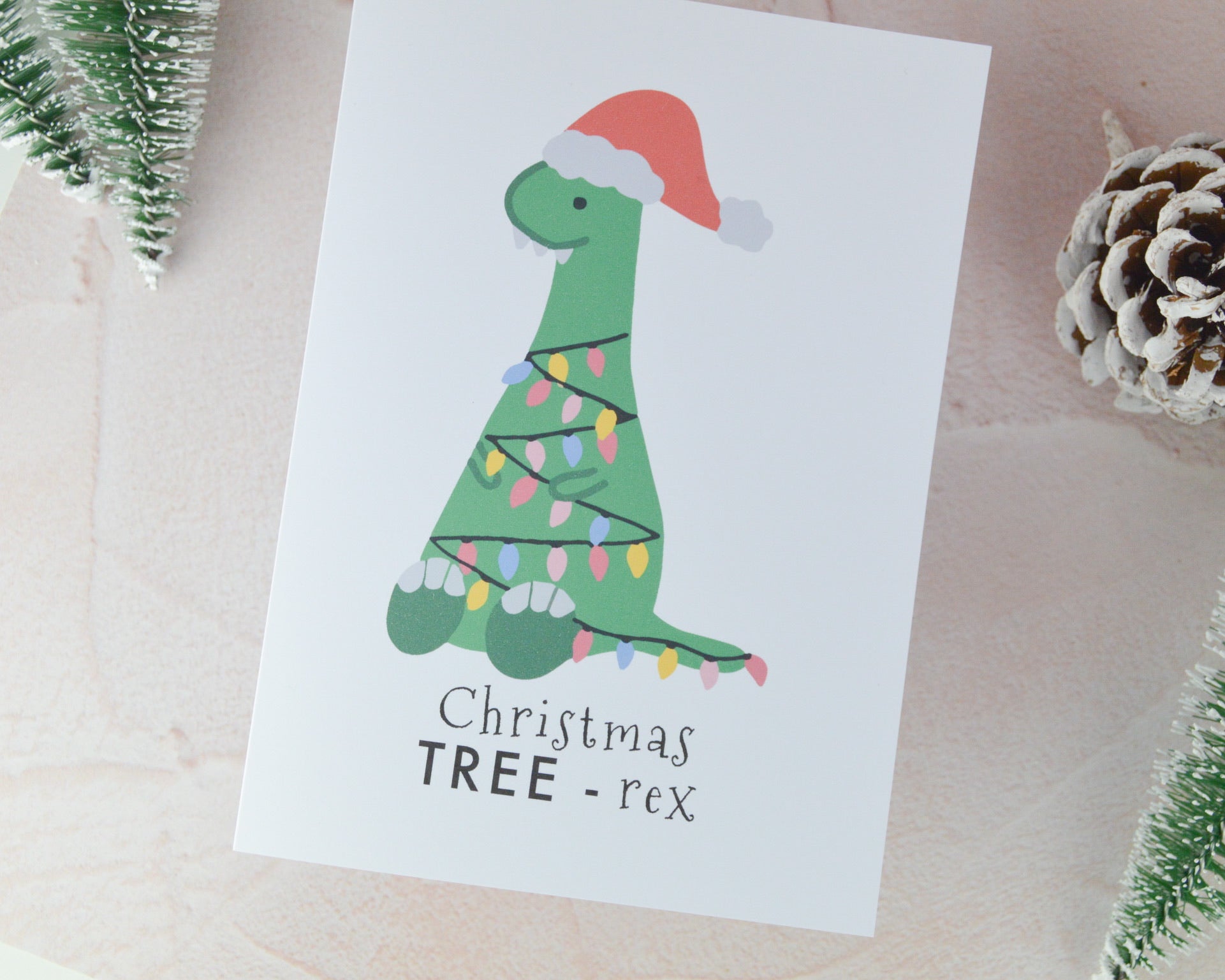 Christmas Tree Rex Card
