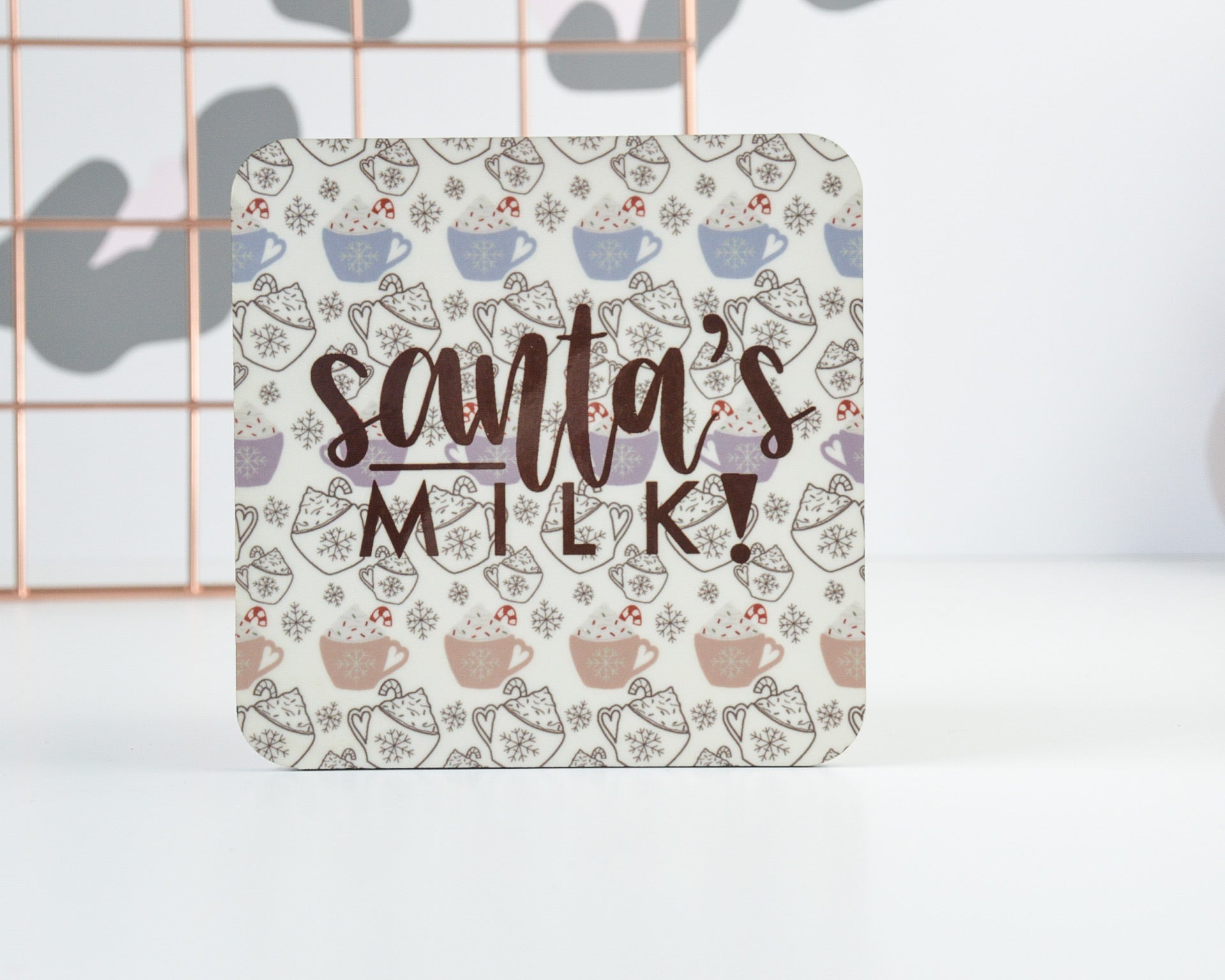 Santa's Milk Coaster