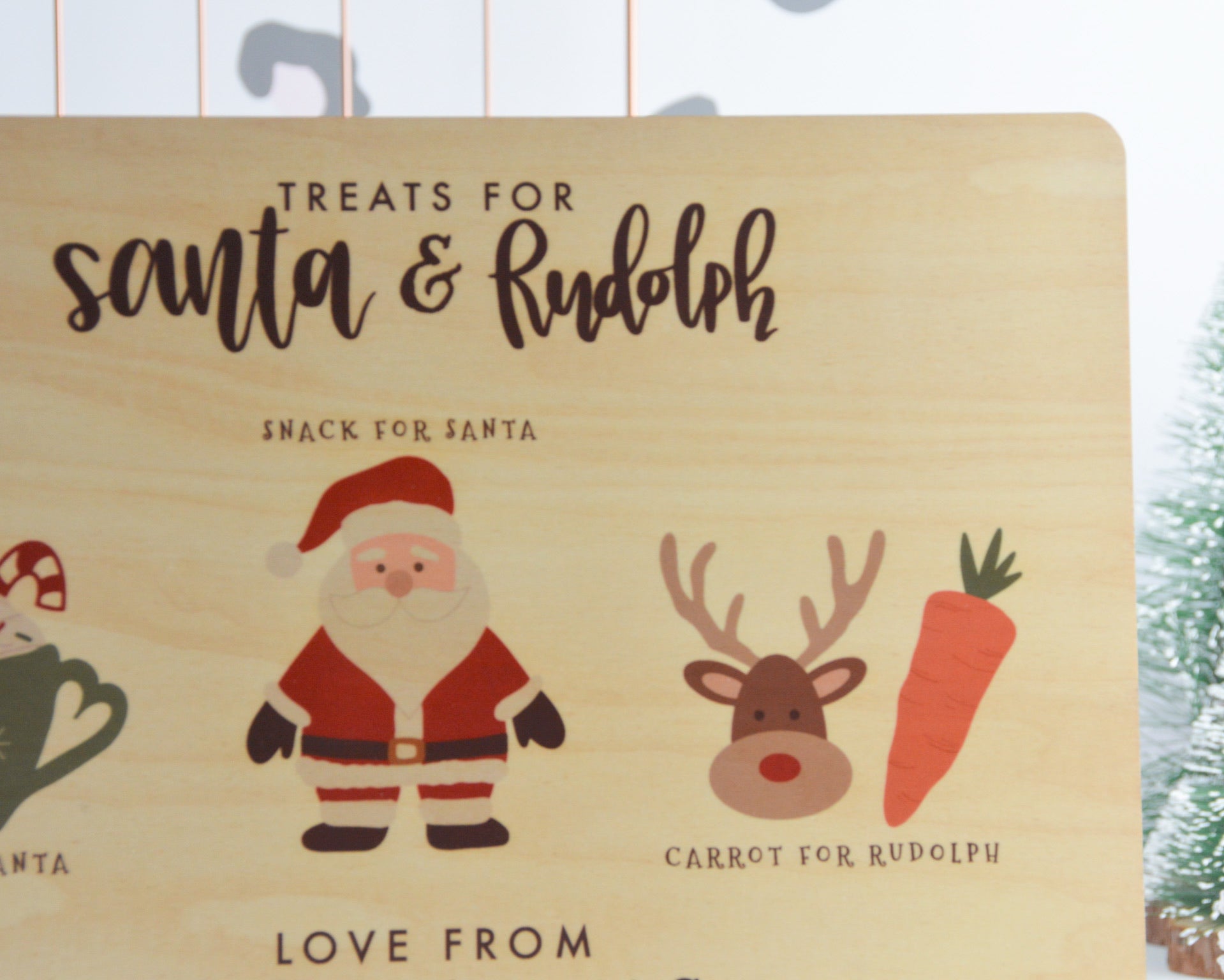 Personalised Christmas Eve Board for Santa & Rudolph - You Make My Dreams