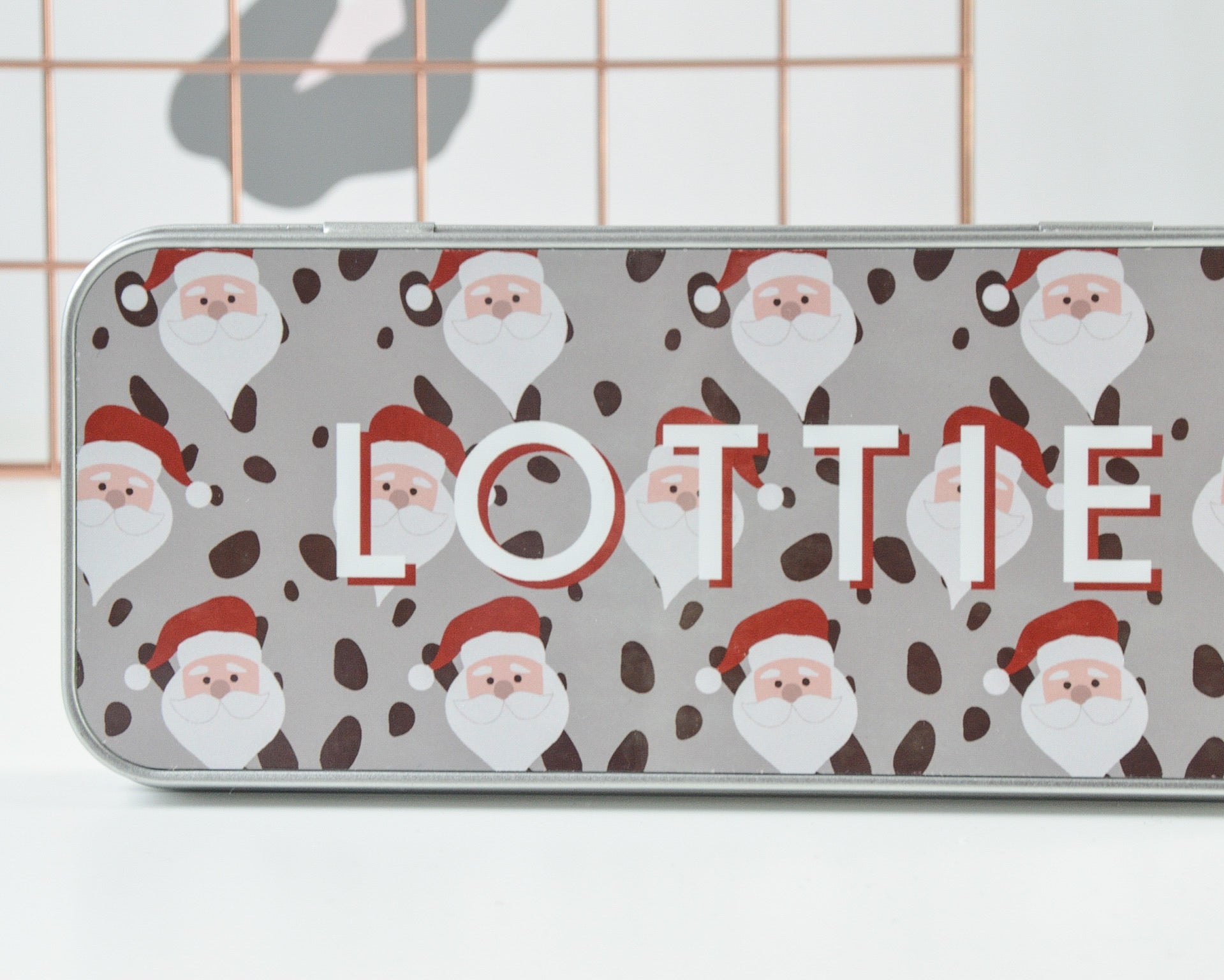 Personalised Santa Tin Pencil Case - You Make My Dreams