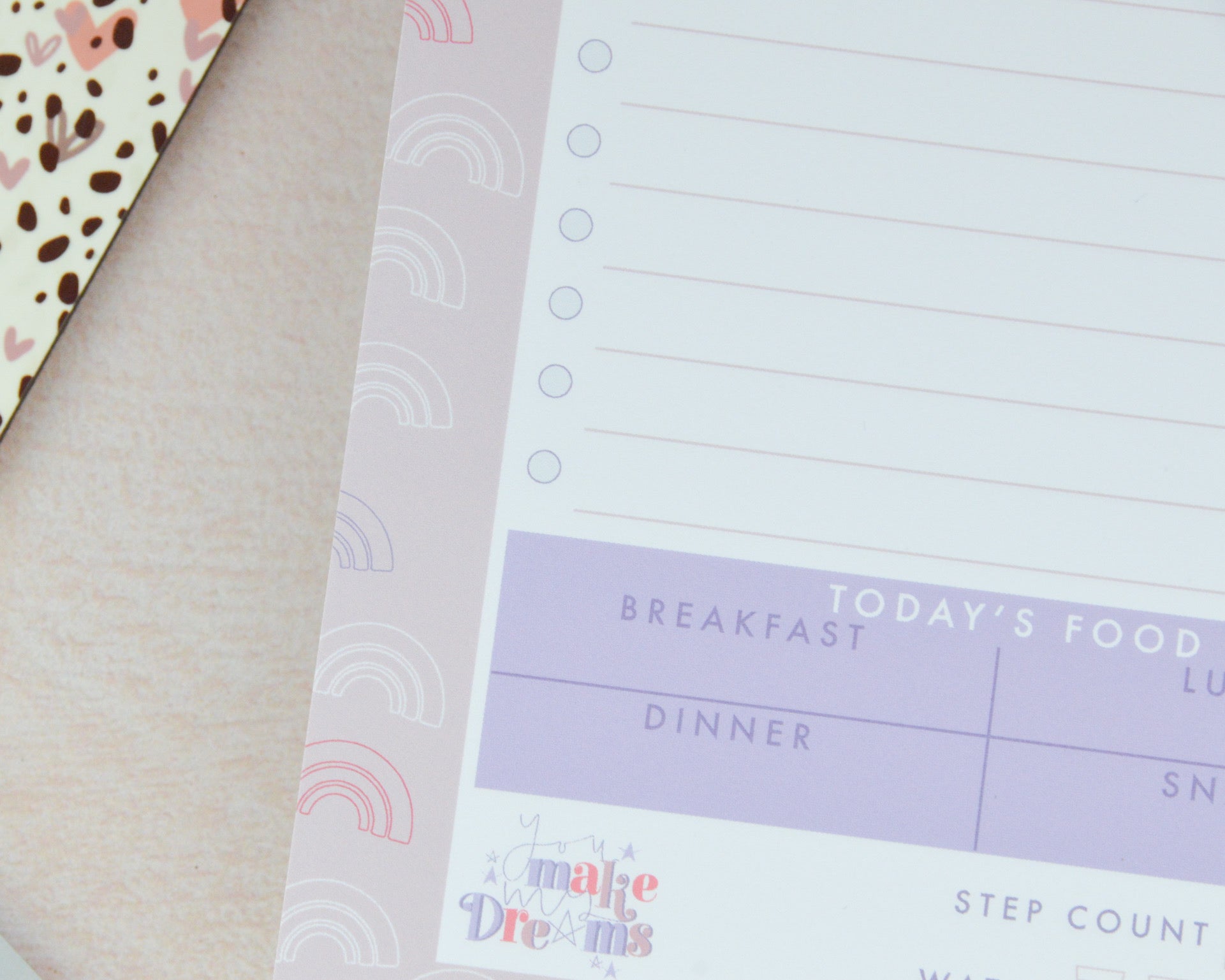 A5 Rainbow To Do List - You Make My Dreams