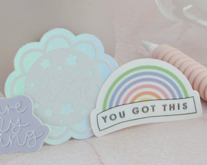 You Got This Clear Rainbow Sticker - You Make My Dreams