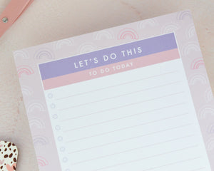 A5 Rainbow To Do List - You Make My Dreams