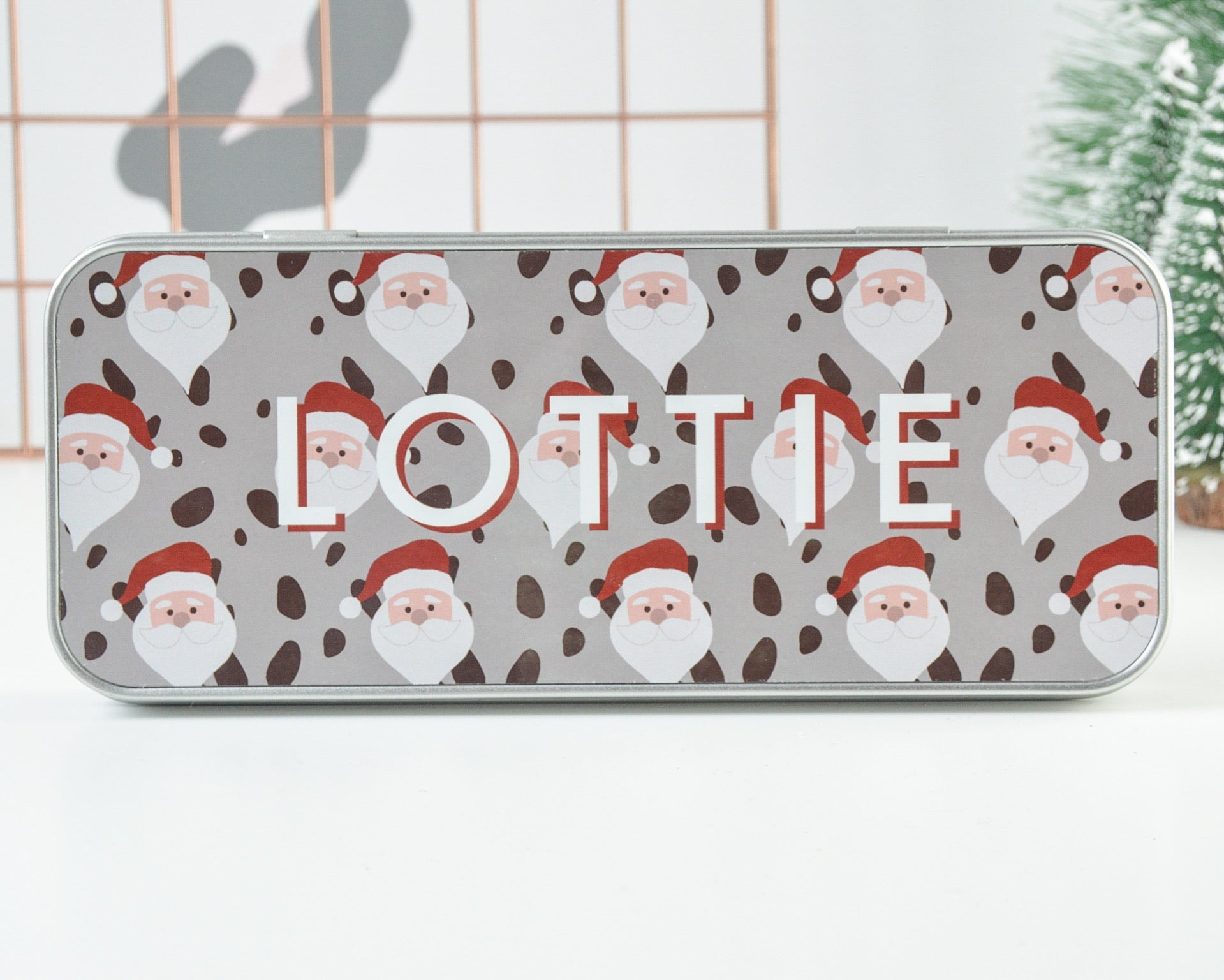 Personalised Santa Tin Pencil Case - You Make My Dreams