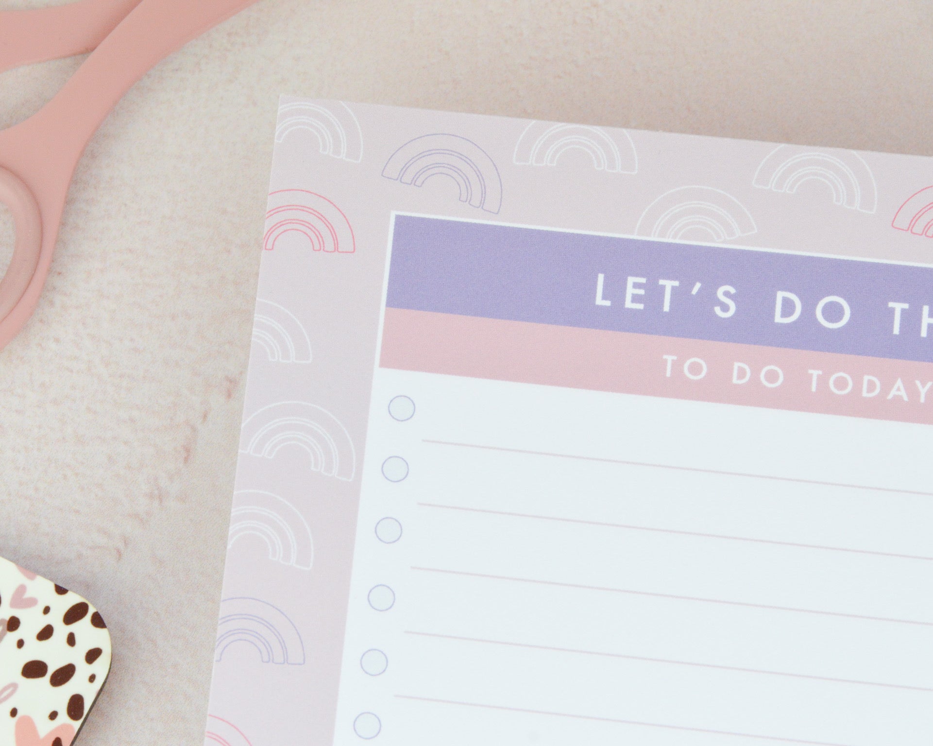 A5 Rainbow To Do List - You Make My Dreams