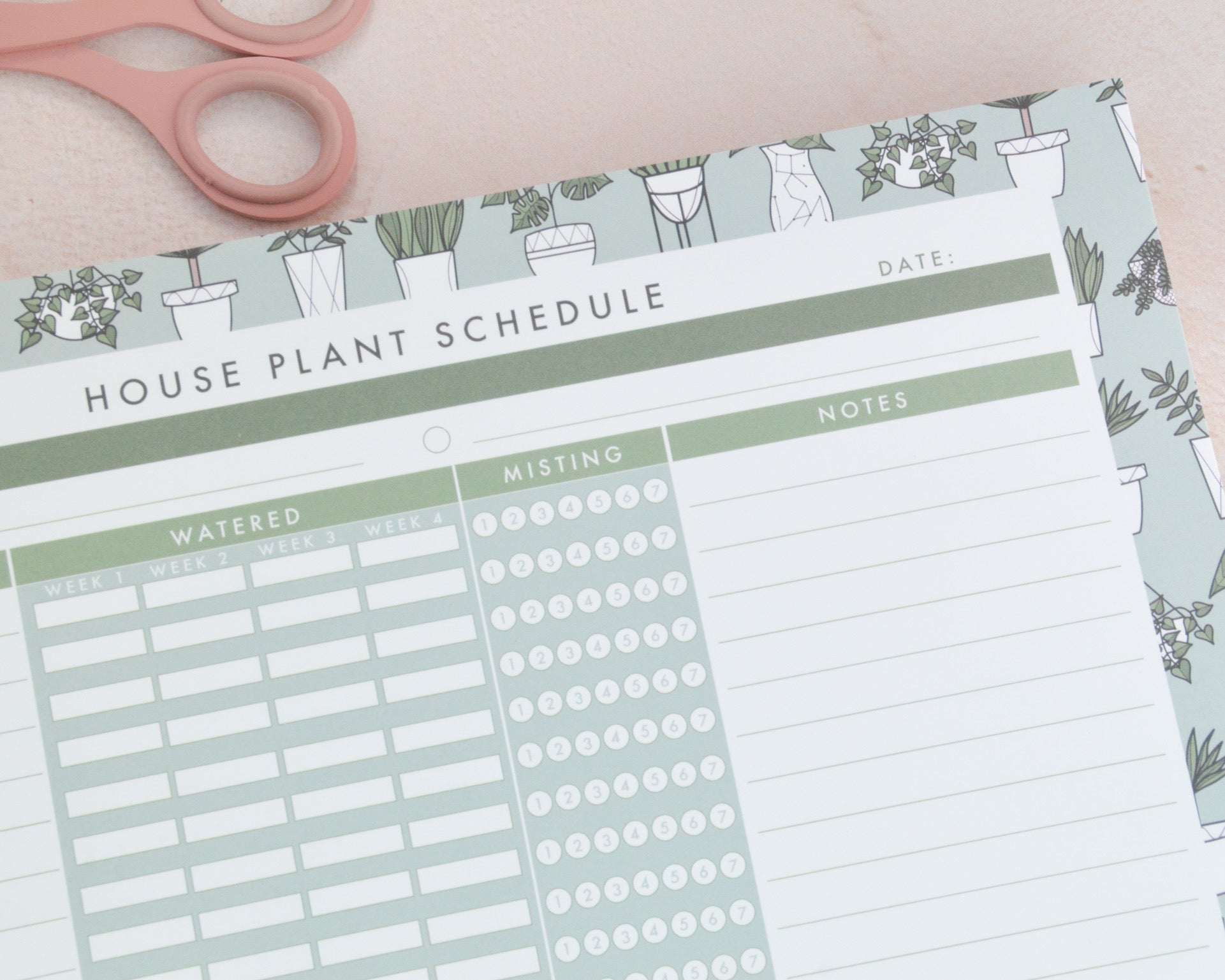 A4 House Plant Planner - You Make My Dreams