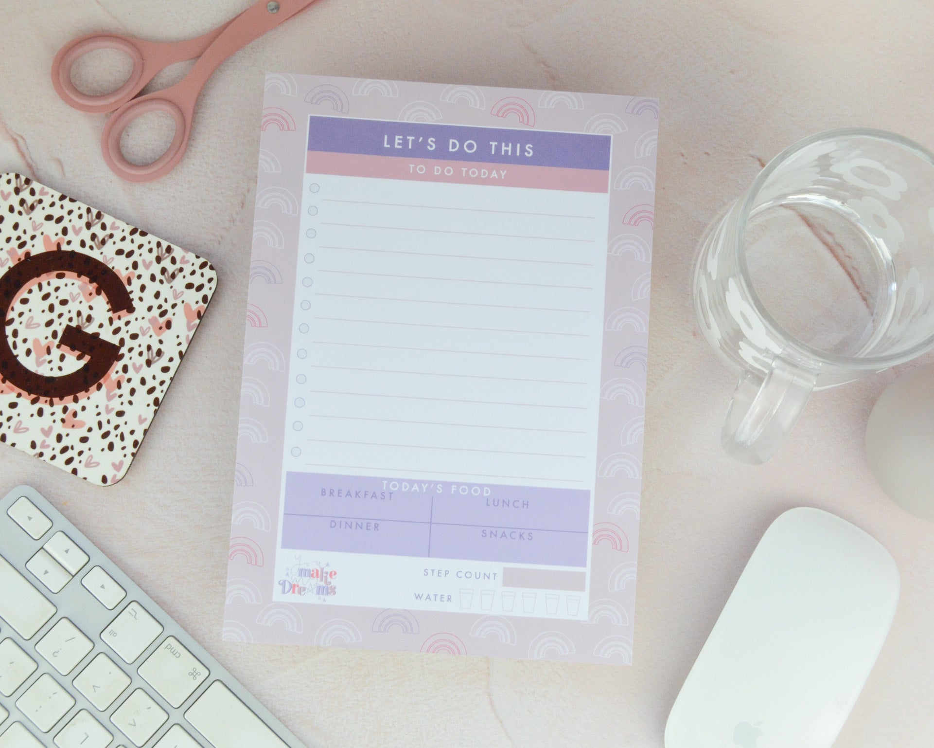 A5 Rainbow To Do List - You Make My Dreams