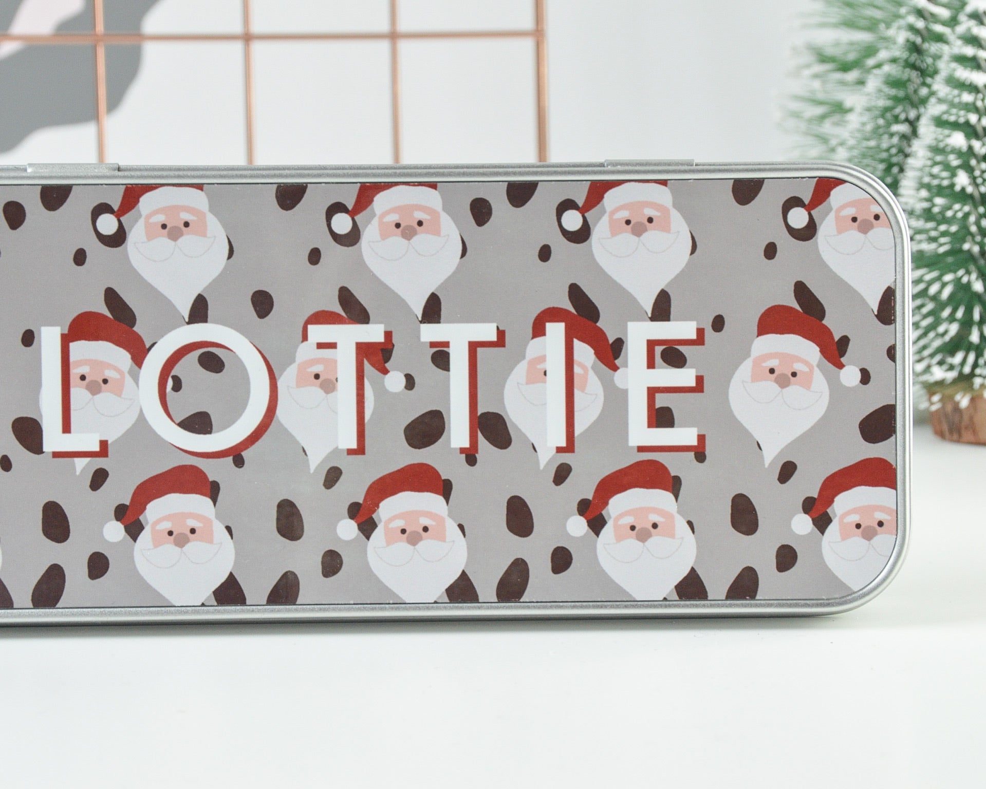 Personalised Santa Tin Pencil Case - You Make My Dreams