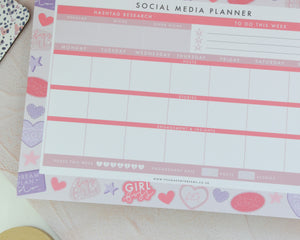 A4 Social Media Planner