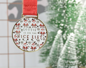 Nice List Personalised Medal - You Make My Dreams