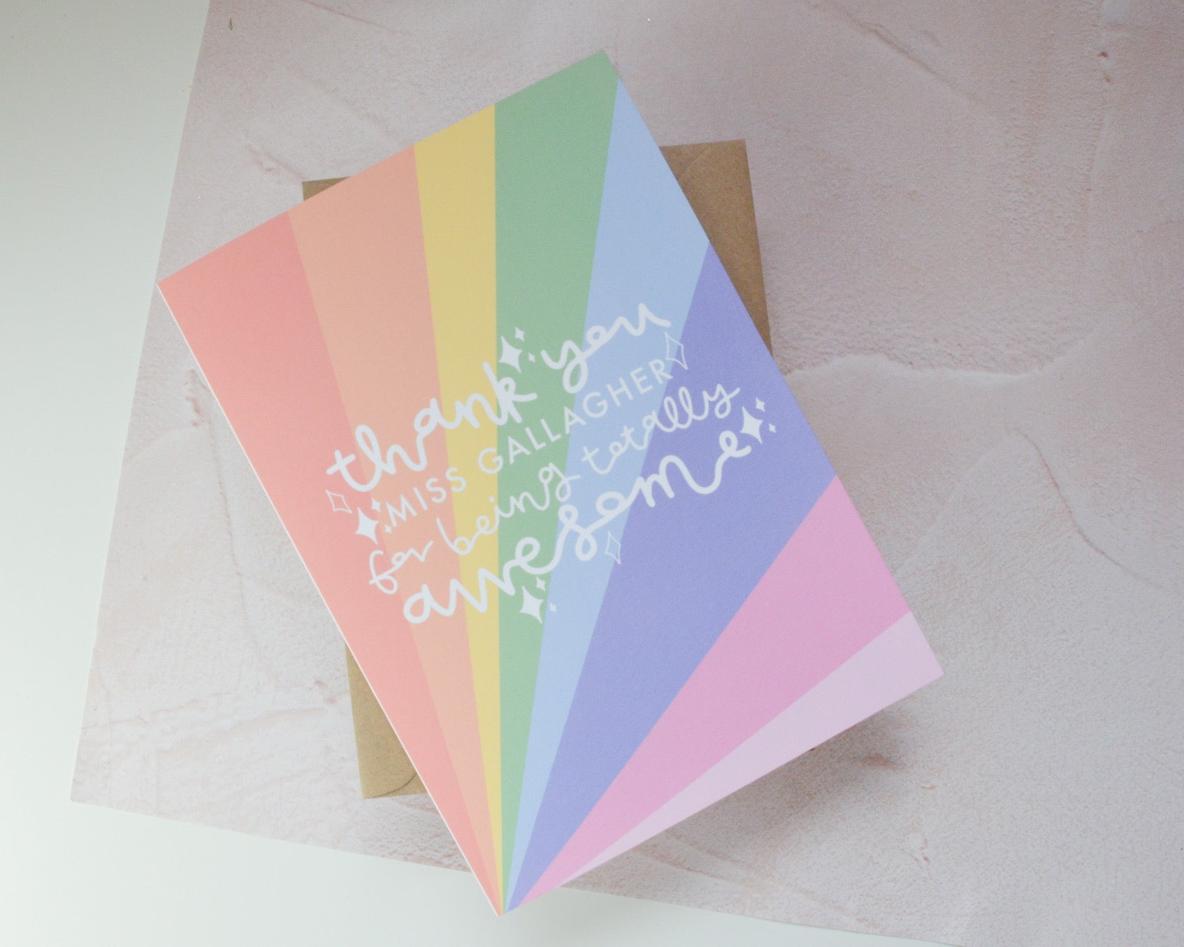 Awesome Rainbow Greetings Card