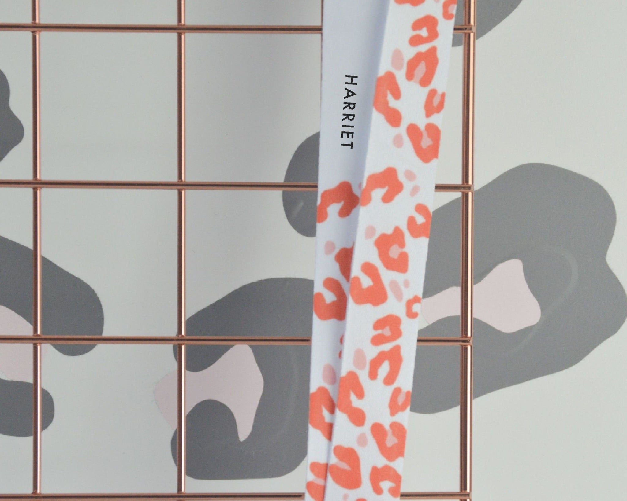 Personalised Leopard Print Lanyard - You Make My Dreams