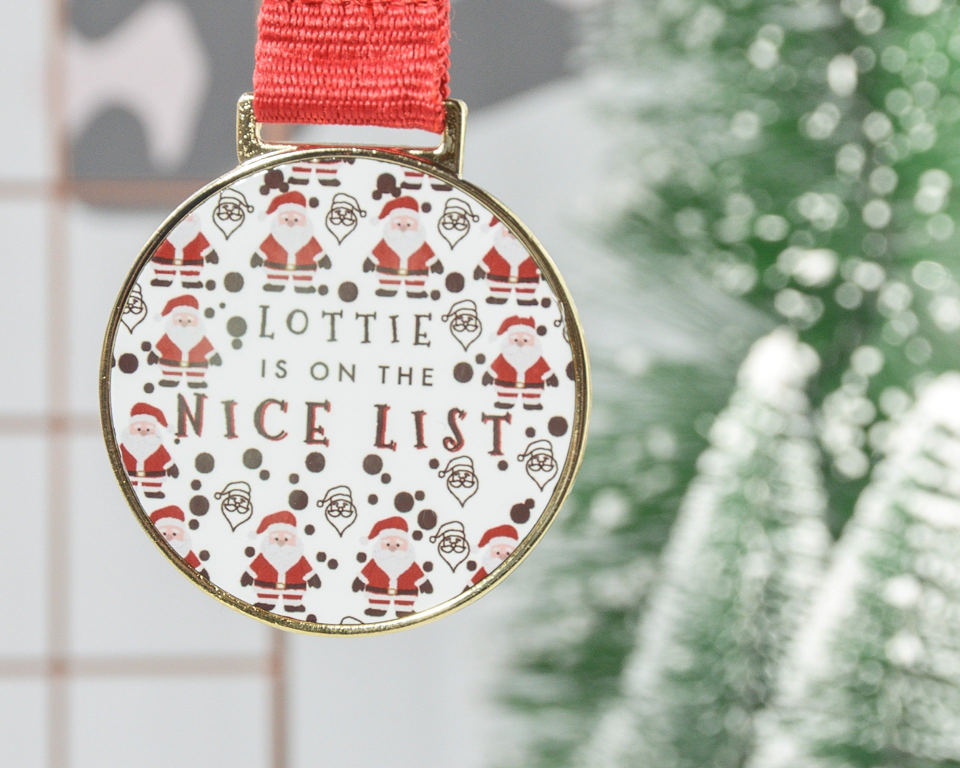 Nice List Personalised Medal - You Make My Dreams