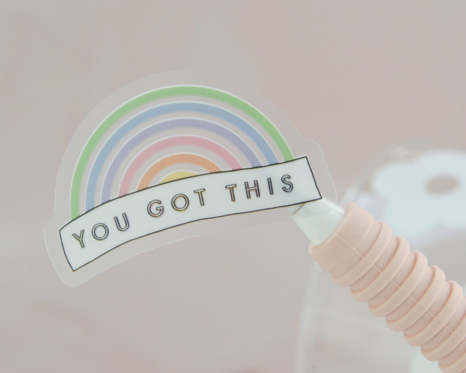 You Got This Clear Rainbow Sticker