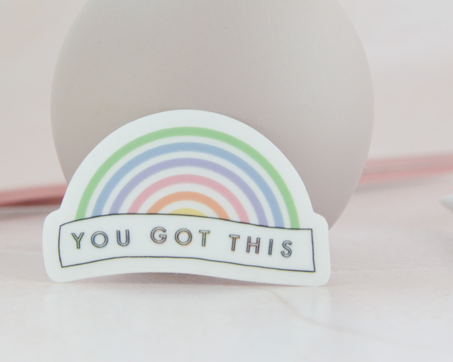 You Got This Clear Rainbow Sticker