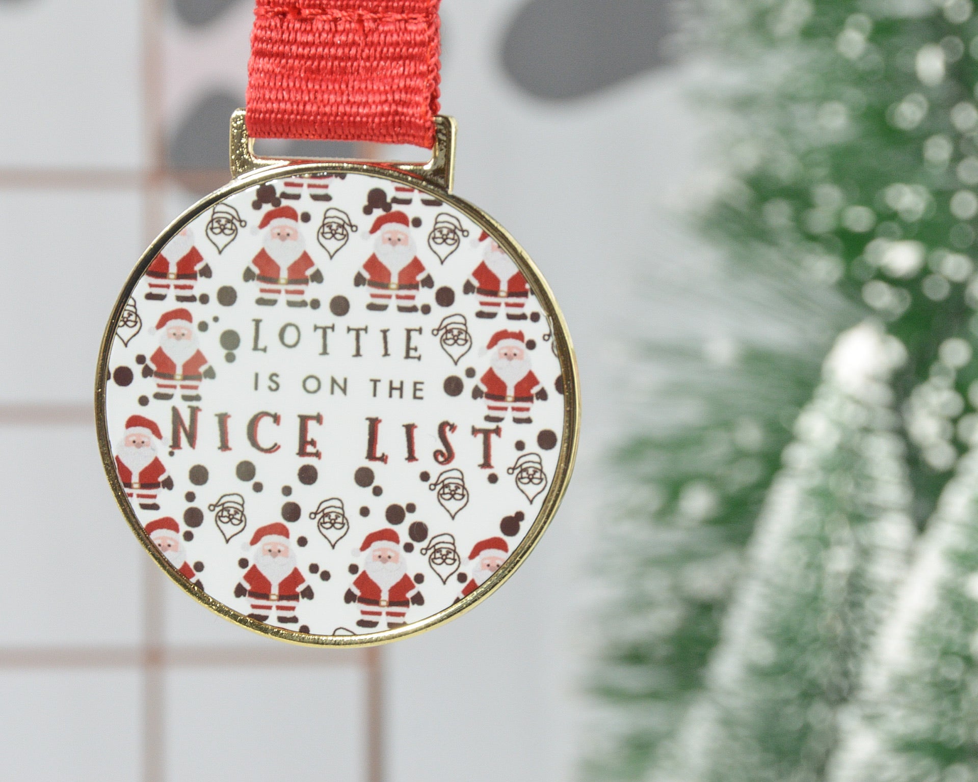 Nice List Personalised Medal - You Make My Dreams