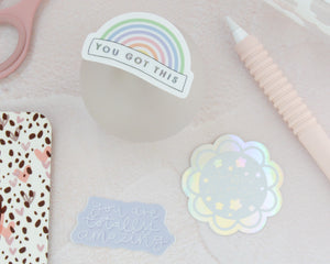 You Got This Clear Rainbow Sticker - You Make My Dreams