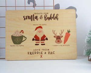 Personalised Christmas Eve Board for Santa & Rudolph - You Make My Dreams