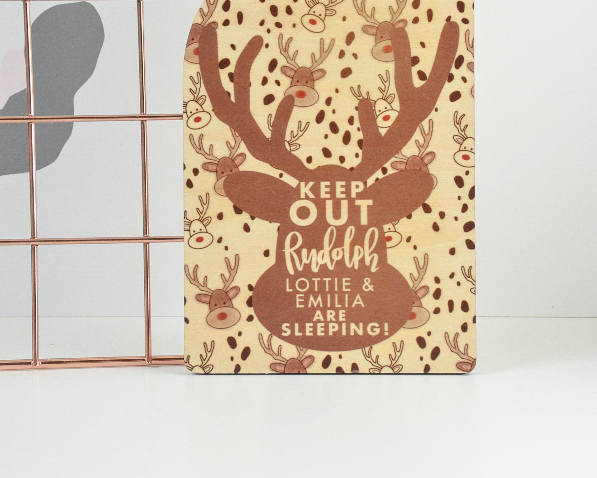 Personalised Reindeer Door Hanger - You Make My Dreams