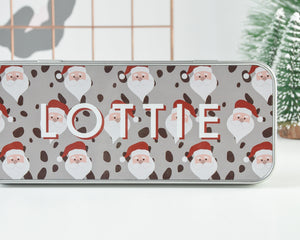 Personalised Santa Tin Pencil Case - You Make My Dreams