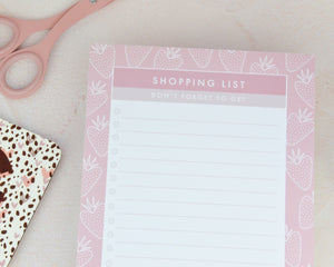 A5 Strawberry Shopping List - You Make My Dreams
