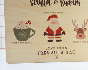 Personalised Christmas Eve Board for Santa & Rudolph - You Make My Dreams