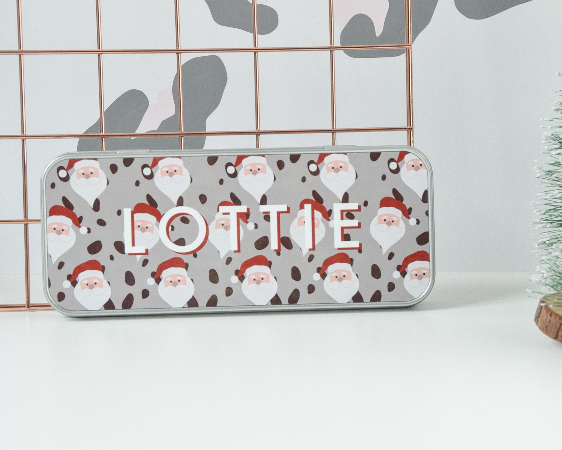 Personalised Santa Tin Pencil Case - You Make My Dreams