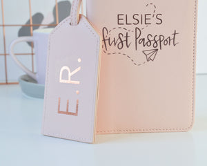 Personalised First Passport Case & Luggage Tag - You Make My Dreams